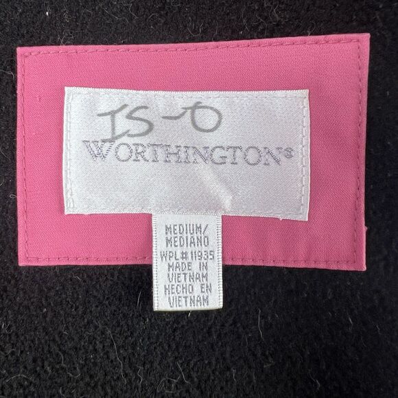 Y2K Worthington Women’s Trench Coat Long Pink Size M Fleece Removeable Lining - Picture 15 of 16